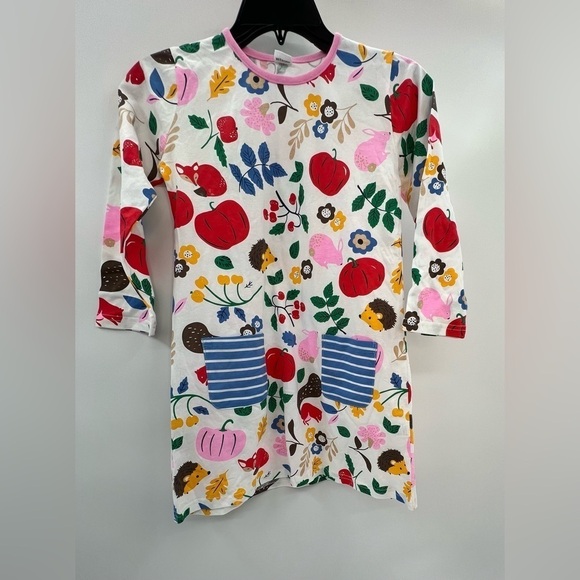 NWT Mini Bumeex Printed Jersey Pocket Tunic Dress 7Y NWT - Picture 3 of 5